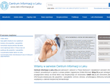 Tablet Screenshot of leki-informacje.pl